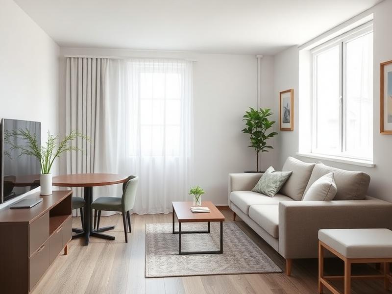 One Bedroom affordable housing unit interior